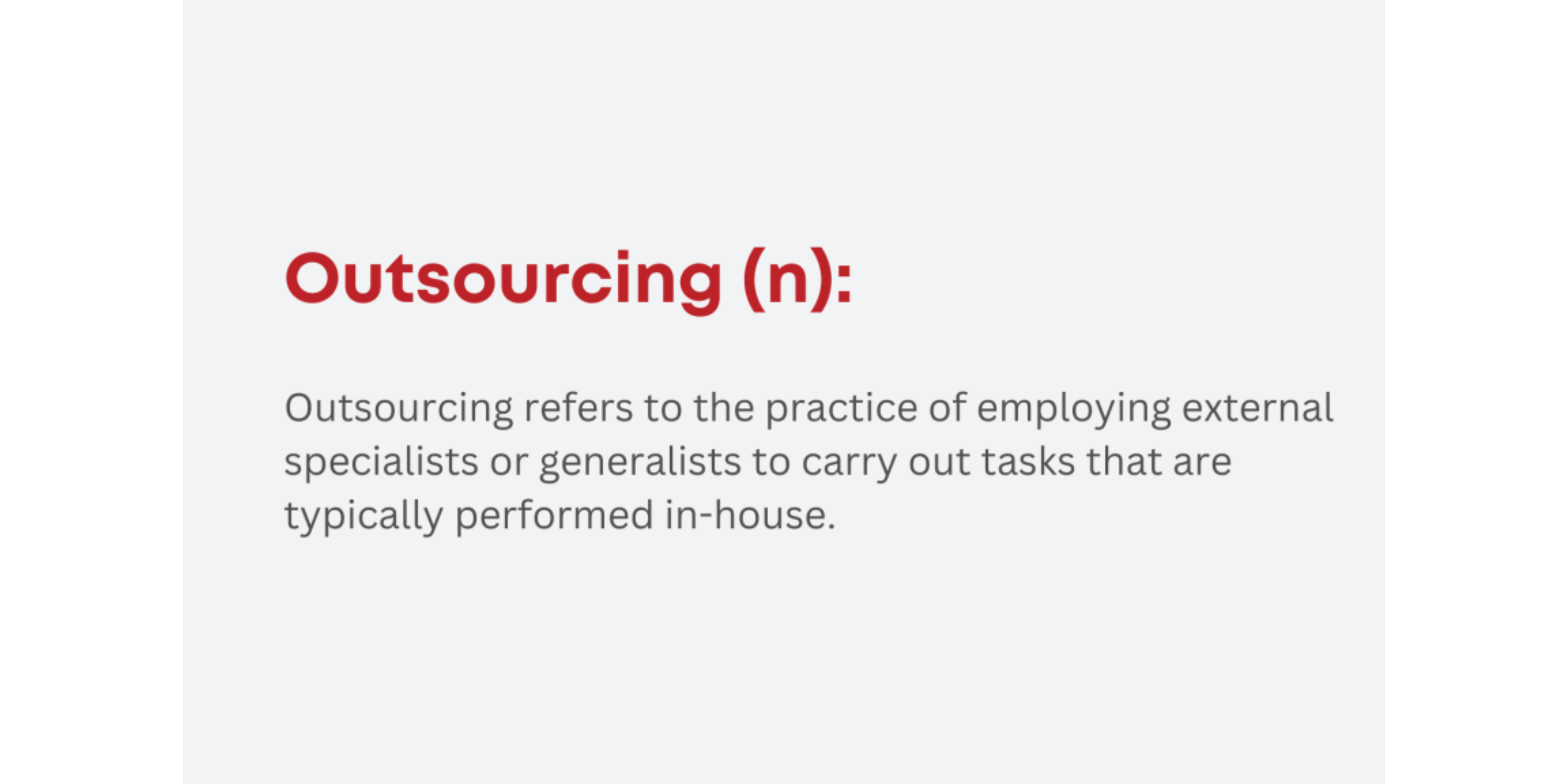 Outsource Definition